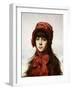 The Red Bonnet-Alexei Alexeivich Harlamoff-Framed Giclee Print