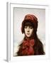 The Red Bonnet-Alexei Alexeivich Harlamoff-Framed Giclee Print