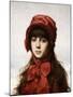 The Red Bonnet-Alexei Alexeivich Harlamoff-Mounted Giclee Print