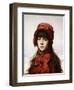 The Red Bonnet-Alexei Alexeivich Harlamoff-Framed Giclee Print