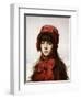 The Red Bonnet-Alexei Alexeivich Harlamoff-Framed Giclee Print