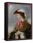 The Red Bow-Edward Robert Hughes-Framed Stretched Canvas