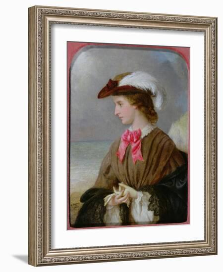 The Red Bow-Edward Robert Hughes-Framed Giclee Print