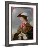 The Red Bow-Edward Robert Hughes-Framed Giclee Print