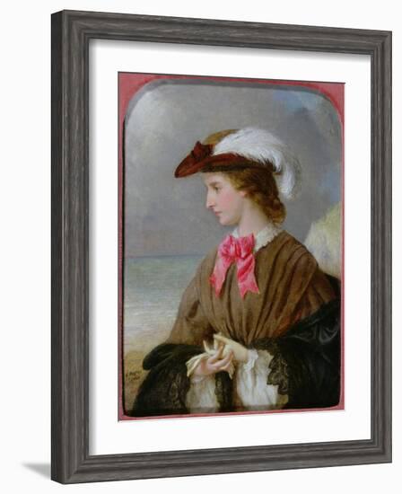 The Red Bow-Edward Robert Hughes-Framed Giclee Print