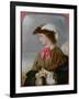 The Red Bow-Edward Robert Hughes-Framed Giclee Print