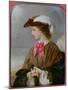 The Red Bow-Edward Robert Hughes-Mounted Giclee Print