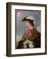 The Red Bow-Edward Robert Hughes-Framed Premium Giclee Print