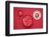 The red breakfast-Sarah Saratonina-Framed Photographic Print