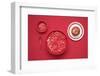 The red breakfast-Sarah Saratonina-Framed Photographic Print