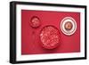 The red breakfast-Sarah Saratonina-Framed Photographic Print