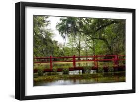 The Red Bridge-Danny Head-Framed Art Print