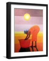 The Red Bucket, 2002-Tilly Willis-Framed Giclee Print