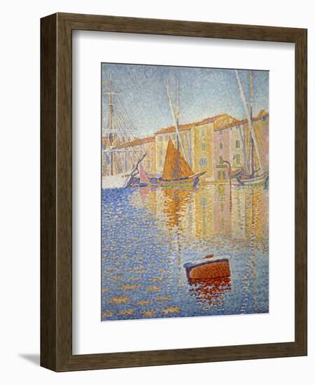 The Red Buoy, 1895-Paul Signac-Framed Premium Giclee Print