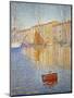 The Red Buoy, 1895-Paul Signac-Mounted Premium Giclee Print