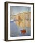 The Red Buoy, 1895-Paul Signac-Framed Art Print