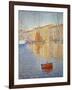 The Red Buoy, 1895-Paul Signac-Framed Art Print