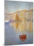 The Red Buoy, 1895-Paul Signac-Mounted Art Print