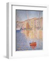 The Red Buoy, Saint Tropez, 1895-Paul Signac-Framed Giclee Print