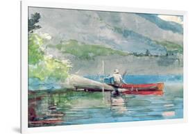 The Red Canoe, 1884-Winslow Homer-Framed Giclee Print