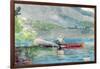 The Red Canoe, 1884-Winslow Homer-Framed Giclee Print