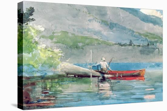 The Red Canoe, 1884-Winslow Homer-Stretched Canvas