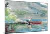 The Red Canoe, 1884-Winslow Homer-Mounted Giclee Print