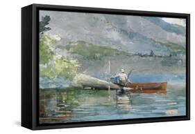 The Red Canoe, 1884-Winslow Homer-Framed Stretched Canvas