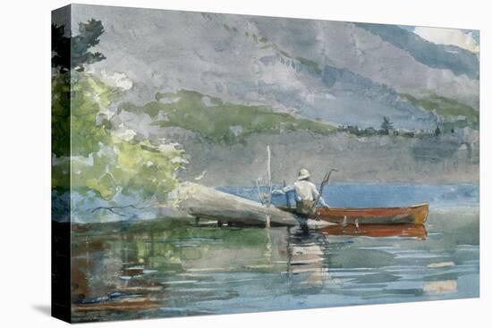 The Red Canoe, 1884-Winslow Homer-Stretched Canvas