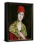 The Red Cap, 1920-William Strang-Framed Stretched Canvas