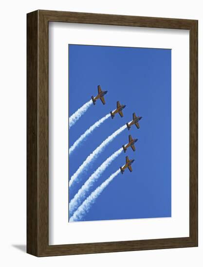 The Red Checkers Aerobatic Display Team with CT-4B Airtrainers-David Wall-Framed Photographic Print