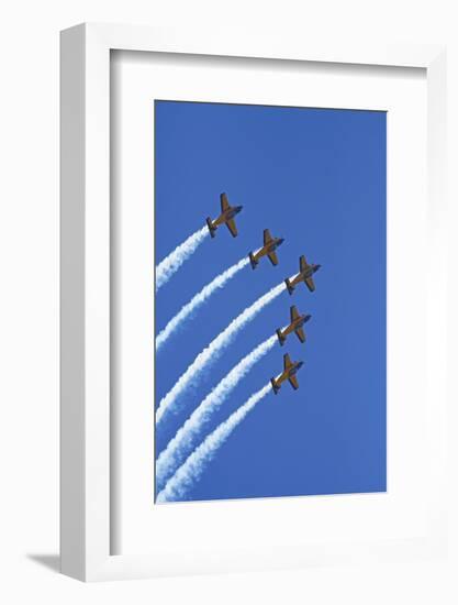 The Red Checkers Aerobatic Display Team with CT-4B Airtrainers-David Wall-Framed Photographic Print