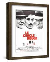 The Red Circle, (AKA Le Cercle Rouge), from Left: Andre Bourvil, Alain Delon, Yves Montand, 1970-null-Framed Art Print