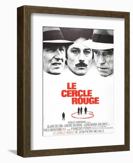 The Red Circle, (AKA Le Cercle Rouge), from Left: Andre Bourvil, Alain Delon, Yves Montand, 1970-null-Framed Art Print