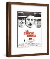 The Red Circle, (AKA Le Cercle Rouge), from Left: Andre Bourvil, Alain Delon, Yves Montand, 1970-null-Framed Art Print