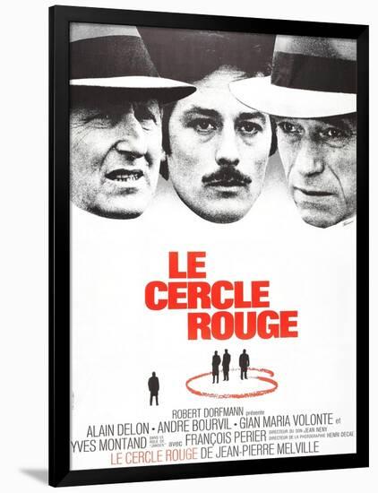 The Red Circle, (AKA Le Cercle Rouge), from Left: Andre Bourvil, Alain Delon, Yves Montand, 1970-null-Framed Art Print