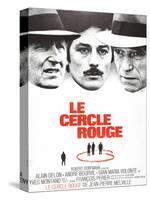 The Red Circle, (AKA Le Cercle Rouge), from Left: Andre Bourvil, Alain Delon, Yves Montand, 1970-null-Stretched Canvas