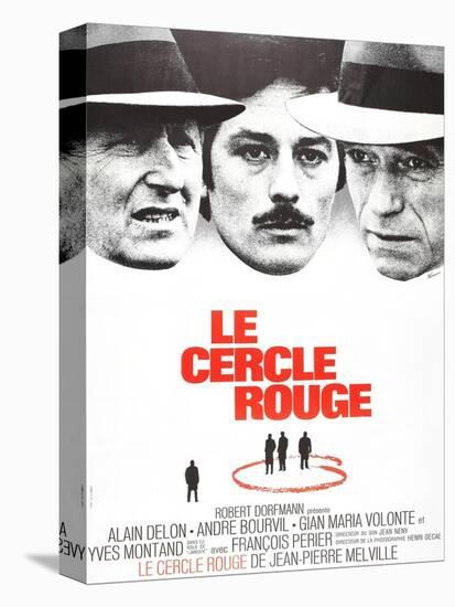 The Red Circle, (AKA Le Cercle Rouge), from Left: Andre Bourvil, Alain Delon, Yves Montand, 1970-null-Stretched Canvas