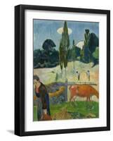 The Red Cow, 1889-Paul Gauguin-Framed Giclee Print