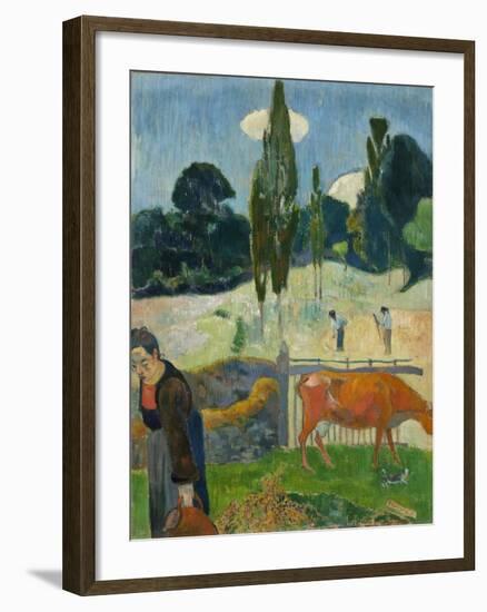 The Red Cow, 1889-Paul Gauguin-Framed Giclee Print