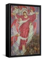 The Red Cross (Allegory of Flanders War Graves), c.1916-Evelyn De Morgan-Framed Stretched Canvas