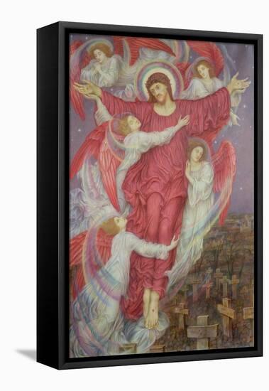 The Red Cross (Allegory of Flanders War Graves), c.1916-Evelyn De Morgan-Framed Stretched Canvas