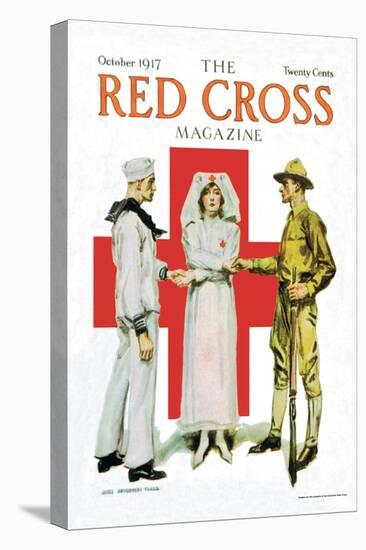 The Red Cross Magazine, October 1917-James Montgomery Flagg-Stretched Canvas