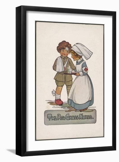 The Red Cross Nurse-null-Framed Art Print