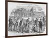 The Red Cross Society at Work Outside Paris, 1870, (1884)-null-Framed Giclee Print