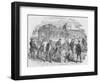 The Red Cross Society at Work Outside Paris, 1870, (1884)-null-Framed Premium Giclee Print