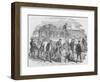 The Red Cross Society at Work Outside Paris, 1870, (1884)-null-Framed Giclee Print