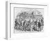 The Red Cross Society at Work Outside Paris, 1870, (1884)-null-Framed Giclee Print