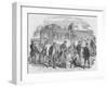 The Red Cross Society at Work Outside Paris, 1870, (1884)-null-Framed Giclee Print