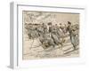 The Red Cross Transporting Injured Russians on Skis During the Russo-Japanese War-null-Framed Giclee Print